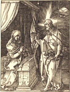 Albrecht Dürer - Christ Appearing to His Mother (NGA 1943.3.3662)
