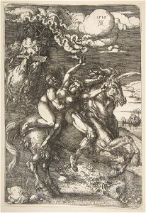 Albrecht Dürer - Abduction of Proserpine on a Unicorn - Metropolitan 19.73.81
