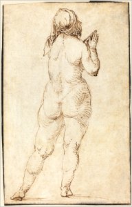 Albrecht Dürer - Female Nude Praying