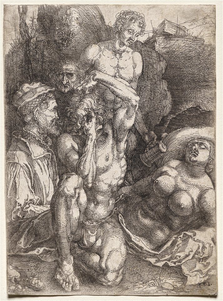 Albrecht Dürer (German, 1471-1528) - Group of Five Figures - 1938.384 - Cleveland Museum of Art