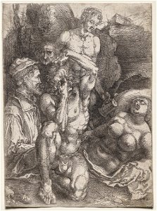 Albrecht Dürer (German, 1471-1528) - Group of Five Figures - 1938.384 - Cleveland Museum of Art