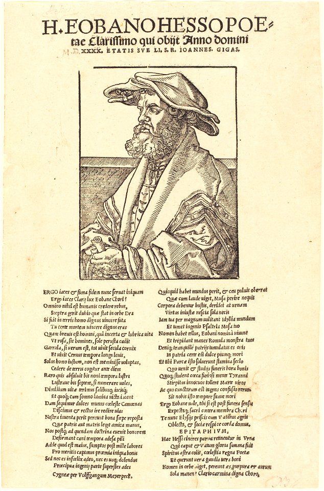 Albrecht Dürer - Eobanus Hess (NGA 1943.3.3690)