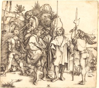 Albrecht Dürer - Five Soldiers and a Turk on Horseback (NGA 1943.3.3455)