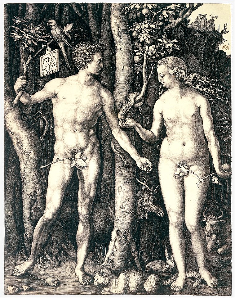 Albrecht Dürer - Adam and Eve - Google Art Project (FQG5-68Yda1JQw)