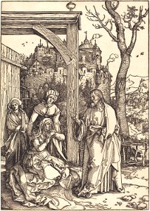 Albrecht Dürer - Christ Taking Leave from His Mother (NGA 1943.3.3591)