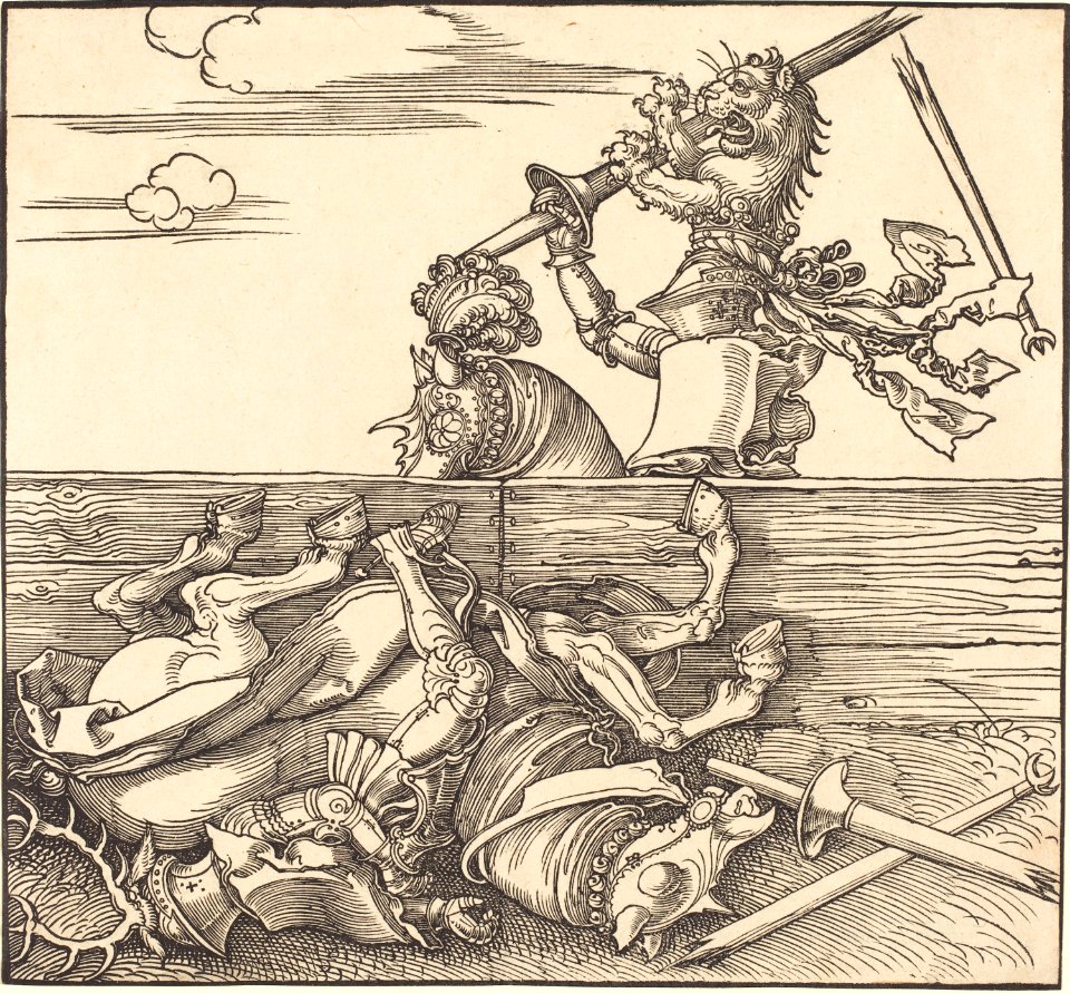 Albrecht Dürer - Italian Joust (NGA 1943.3.3682)