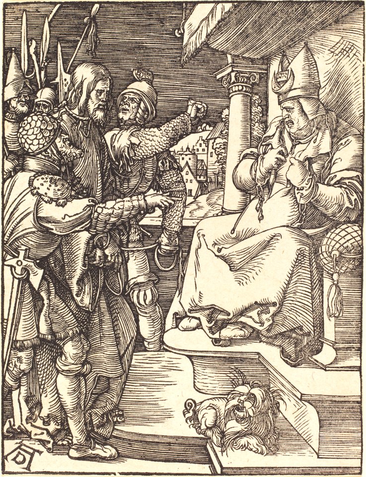 Albrecht Dürer - Christ before Caiaphas (NGA 1943.3.3645)