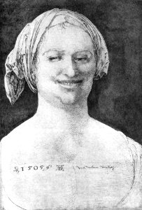 Albrecht Dürer - Laughing Peasant Woman - WGA7056