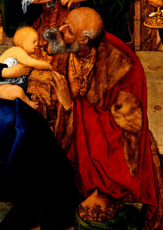 Albrecht Dürer - Adorazione dei Magi - Google Art Project (Melchior)