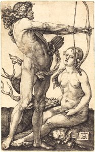 Albrecht Dürer - Apollo and Diana (NGA 1943.3.3486)
