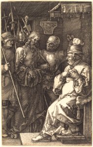Albrecht Dürer - Christ before Caiaphas (NGA 1943.3.3503)