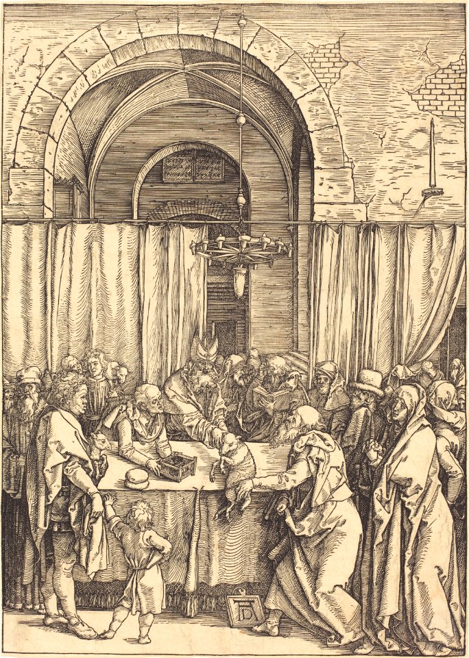Albrecht Dürer - Joachim's Offering Rejected (NGA 1941.1.28)