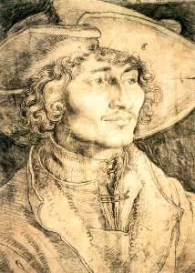 Albrecht Dürer - Portrait of a Young Man - WGA07098. Free illustration for personal and commercial use.