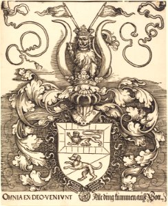 Albrecht Dürer - Coat of Arms of Lorenz Staiber (NGA 1946.21.111)