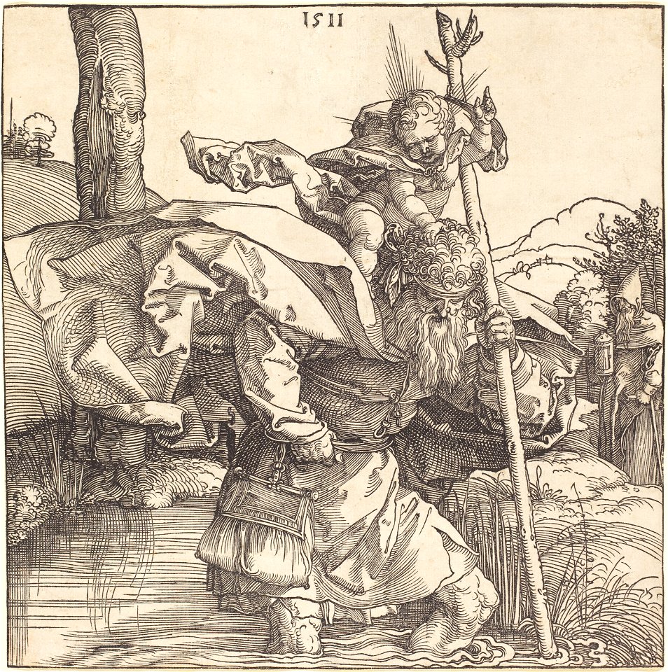 Albrecht Dürer - Saint Christopher (NGA 1943.3.3675)