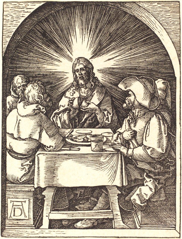 Albrecht Dürer - Christ in Emmaus (NGA 1943.3.3664)