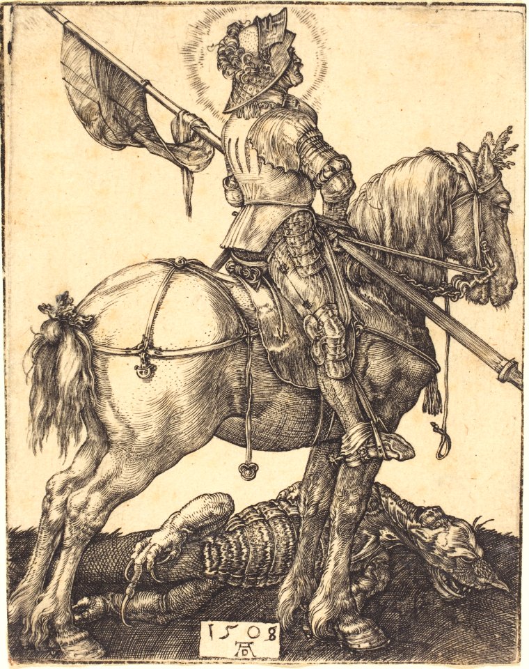 Albrecht Dürer - Saint George on Horseback (NGA 1949.1.15)