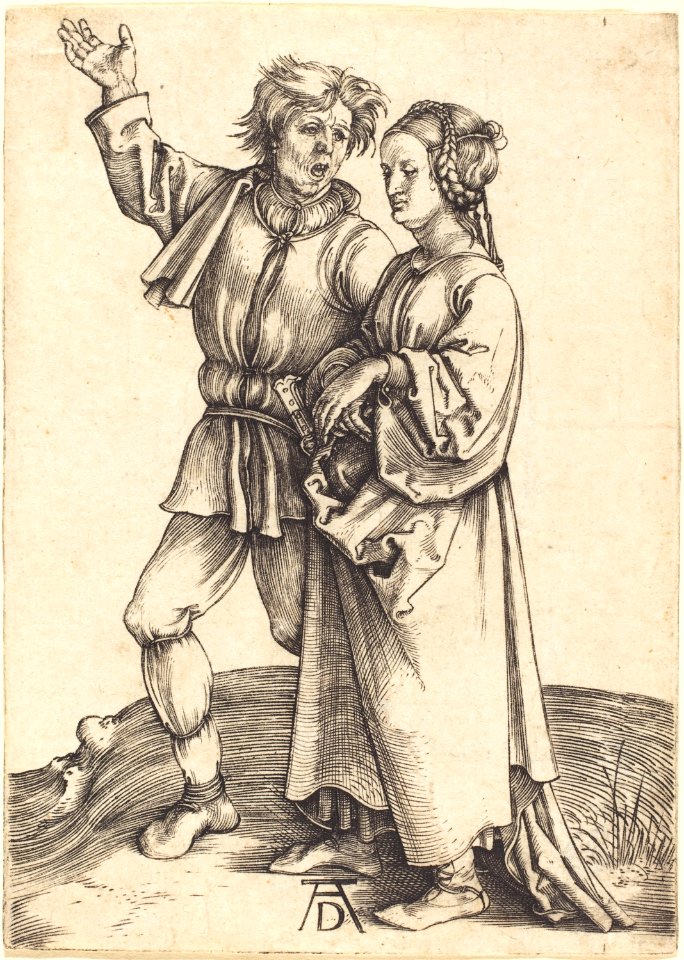 Albrecht Dürer - Peasant and His Wife (NGA 1943.3.3466)