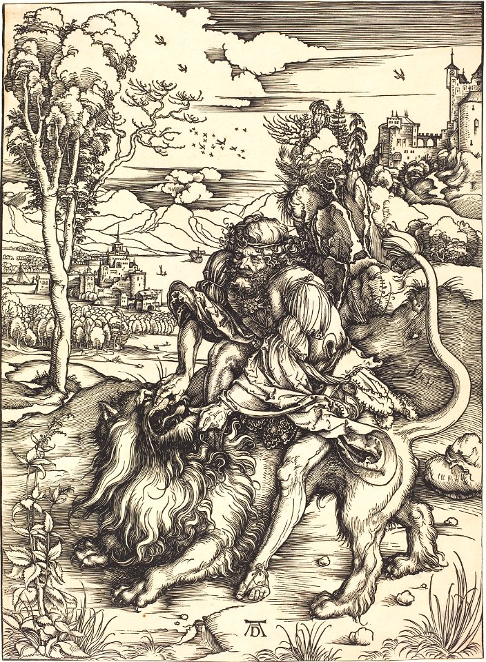 Albrecht Dürer - Samson Fighting with the Lion (NGA 1964.8.1789)