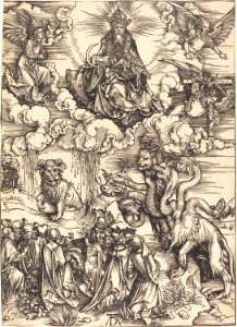 Albrecht Dürer - The Beast with Two Horns like a Lamb (NGA 1943.3.3565)