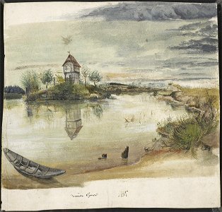 Albrecht Dürer - House by a Pond - WGA07357