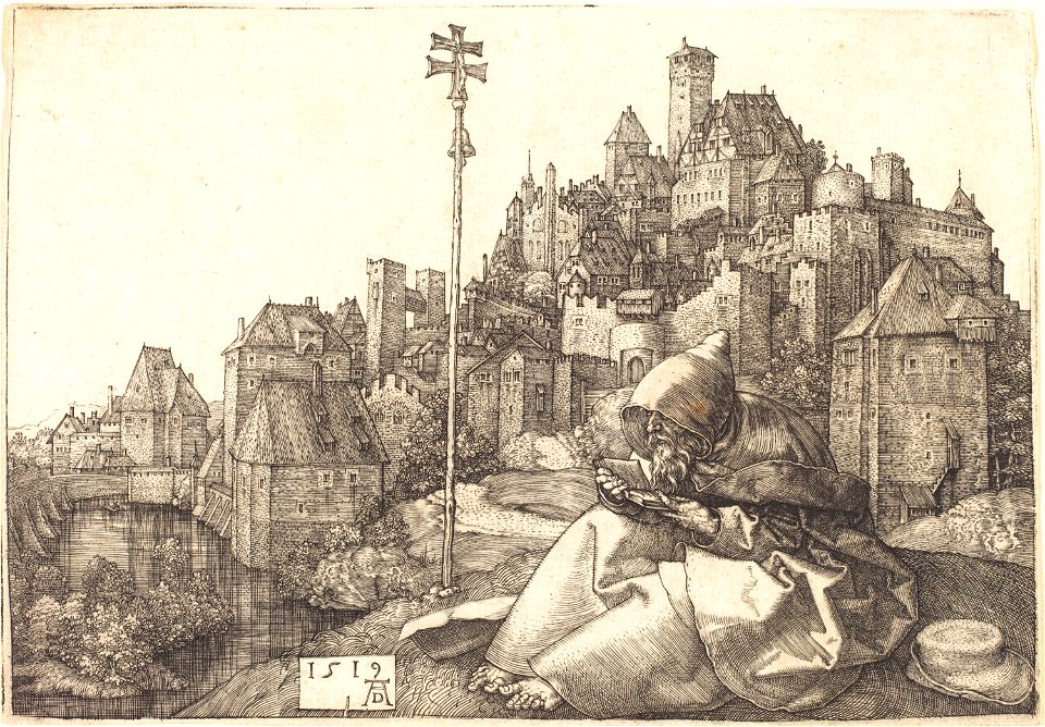 Albrecht Dürer - Saint Anthony Reading (NGA 1943.3.3543)