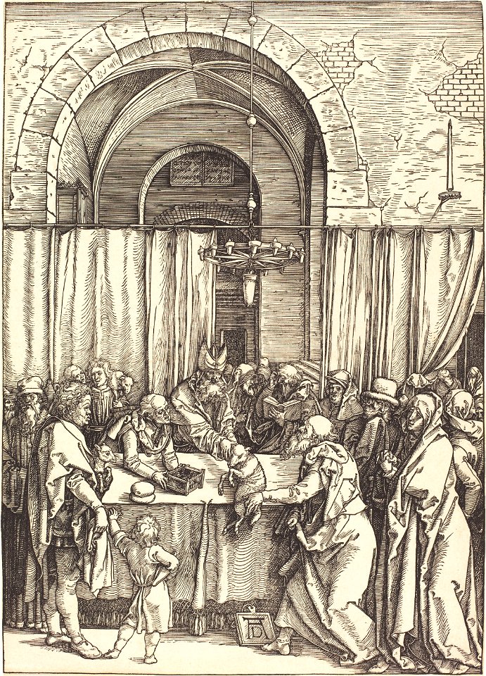 Albrecht Dürer - Joachim's Offering Rejected (NGA 1943.3.3572)
