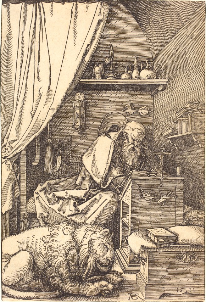 Albrecht Dürer - Saint Jerome in His Cell (NGA 1943.3.3676)