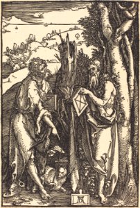 Albrecht Dürer - Saint John the Baptist and Saint Onuphrius (NGA 2001.76.1)