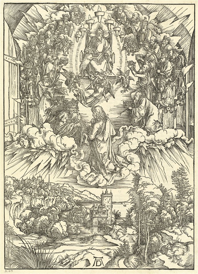 Albrecht Dürer - Saint John before God and the Elders (NGA 2008.109.4)