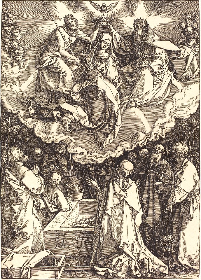 Albrecht Dürer - The Assumption and Coronation of the Virgin (NGA 1943.3.3630)