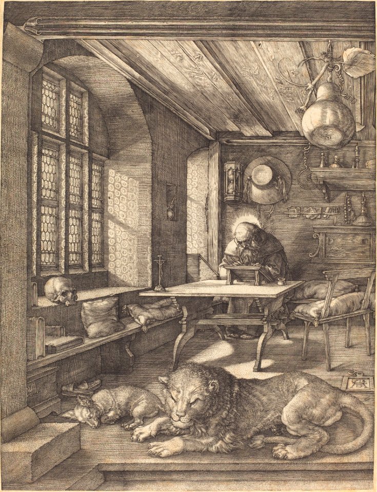 Albrecht Dürer - Saint Jerome in His Study (NGA 1943.3.3524)
