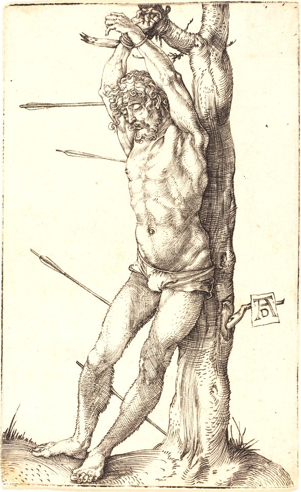 Albrecht Dürer - Saint Sebastian Bound to the Tree (NGA 1943.3.3477)
