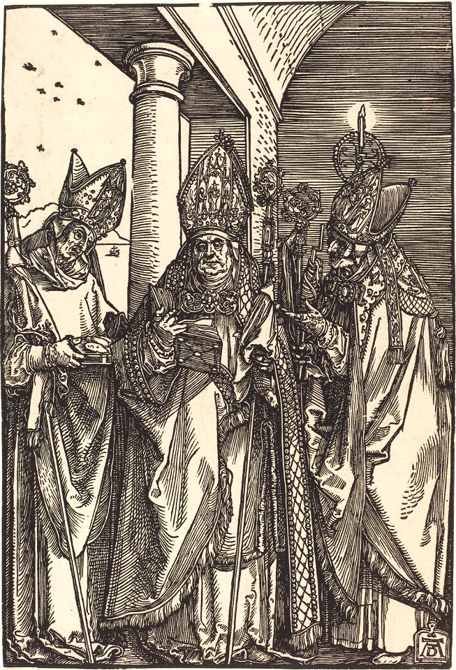Albrecht Dürer - Saints Nicholas, Ulrich and Erasmus (NGA 1981.24.1)