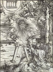 Albrecht Dürer - São João engolindo o livro que o anjo lhe apresenta