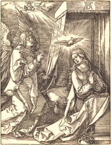 Albrecht Dürer - The Annunciation (NGA 1943.3.3635)