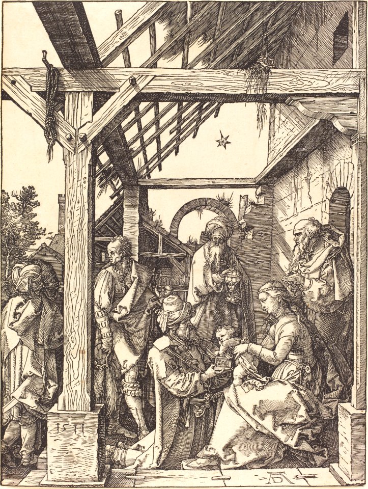 Albrecht Dürer - The Adoration of the Magi (NGA 1943.3.3672)