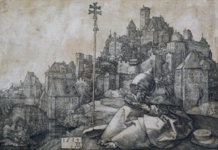 Albrecht Dürer - Saint Anthony - Google Art Project. Free illustration for personal and commercial use.