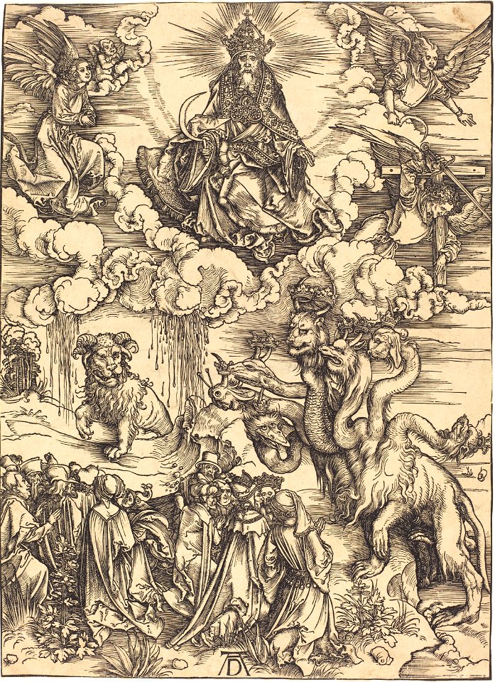 Albrecht Dürer - The Beast with Two Horns like a Lamb (NGA 1941.1.26)