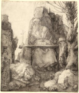 Albrecht Dürer - Saint Jerome by the Pollard Willow (NGA 1943.3.3515)