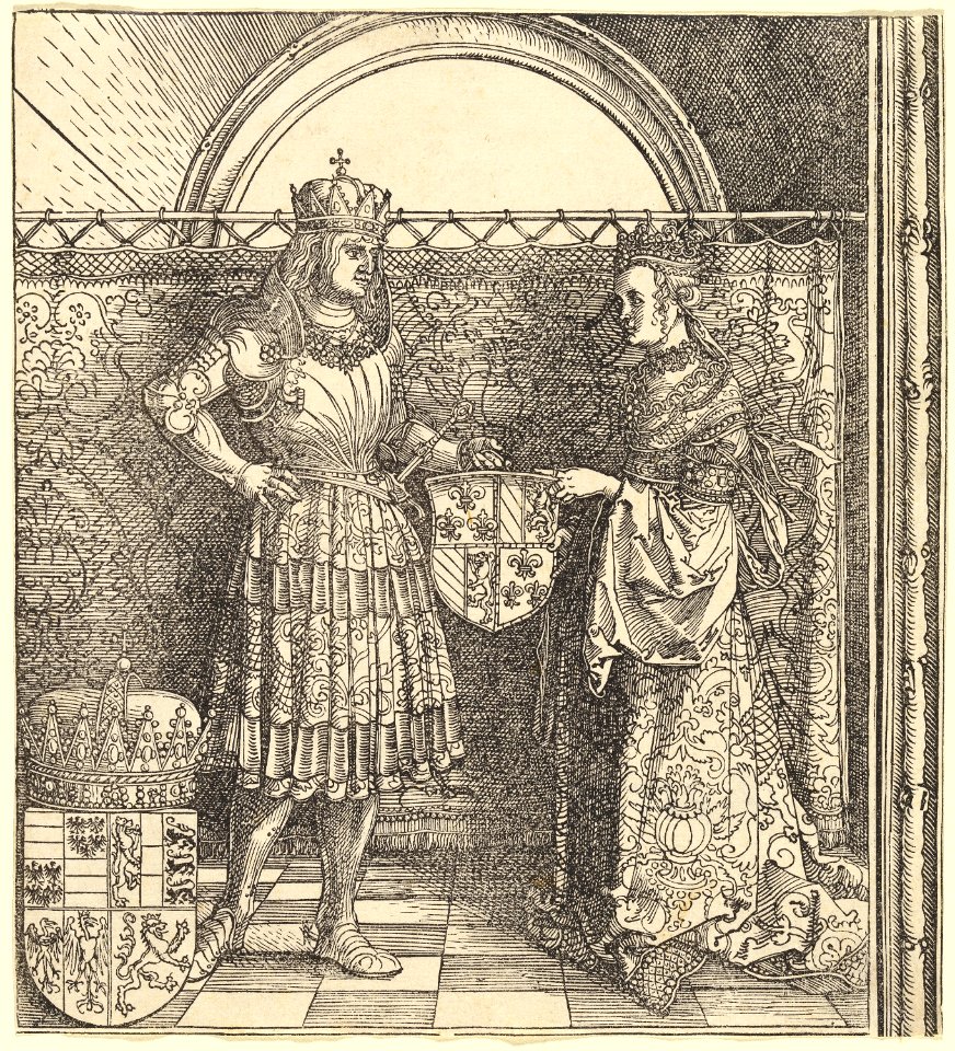 Albrecht Dürer - The Betrothal of Maximilian with Mary of Burgundy (NGA 1964.8.696.a)