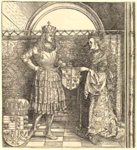 Albrecht Dürer - The Betrothal of Maximilian with Mary of Burgundy (NGA 1964.8.696.a)