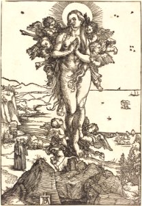 Albrecht Dürer - The Elevation of Saint Mary Magdalene (NGA 1943.3.3598)