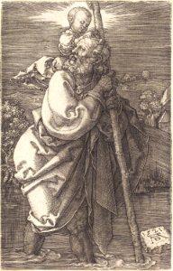 Albrecht Dürer - Saint Christopher Facing Left (NGA 1943.3.3547)