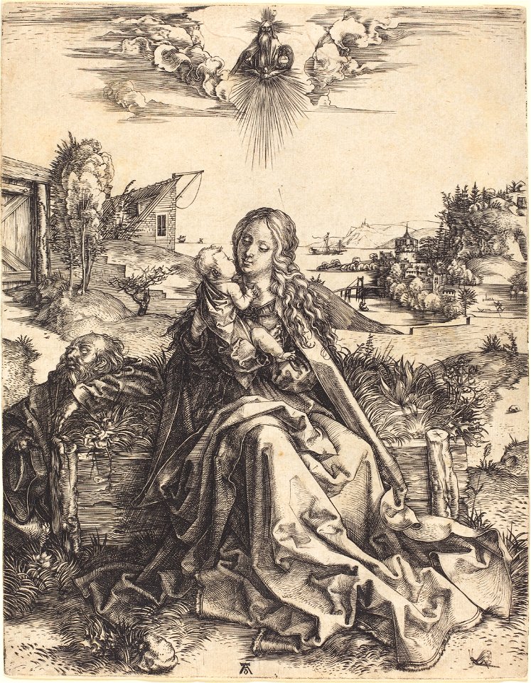 Albrecht Dürer - The Holy Family with the Mayfly (NGA 1943.3.3453)