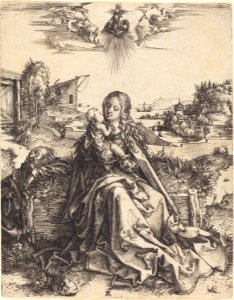 Albrecht Dürer - The Holy Family with the Mayfly (NGA 1943.3.3453)