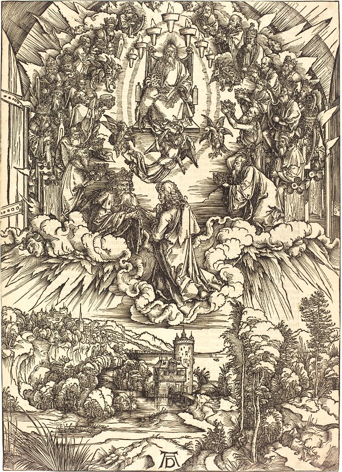 Albrecht Dürer - Saint John before God and the Elders (NGA 1971.39.3)