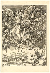 Albrecht Dürer - Saint Michael Fighting the Dragon (NGA 2008.109.12)