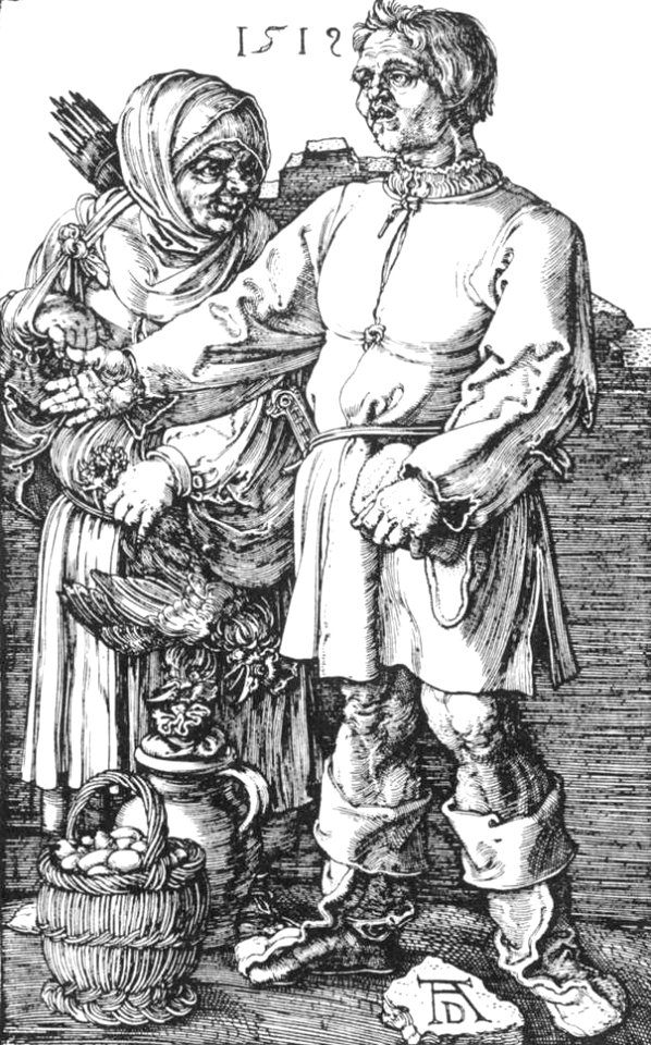 Albrecht Dürer - The Peasant and His Wife at the Market - WGA7324
