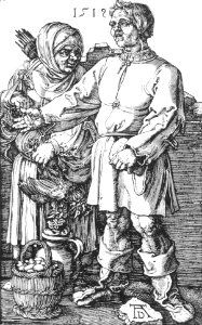 Albrecht Dürer - The Peasant and His Wife at the Market - WGA7324